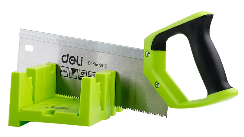 DELI πριόνι ξύλου DL580900 με φαλτσοκούτι, 300mm, 13 TPI 3 DELI πριόνι ξύλου DL580900 με φαλτσοκούτι, 300mm, 13 TPI