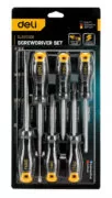 DELI σετ κατσαβίδια DL620006, 3x ίσια & 3x σταυρωτά, μαγνητικά, 6τμχ 4