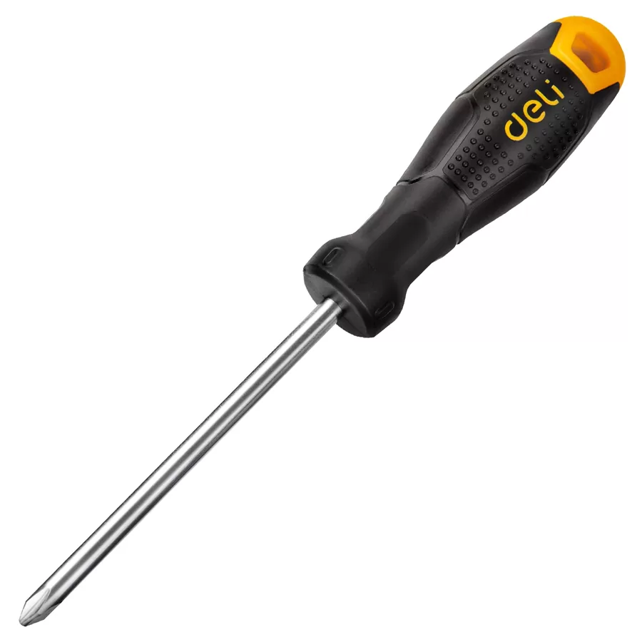 DELI σταυρωτό κατσαβίδι DL623100, μαγνητικό, PH0, 100mm 3 DELI σταυρωτό κατσαβίδι DL623100, μαγνητικό, PH0, 100mm