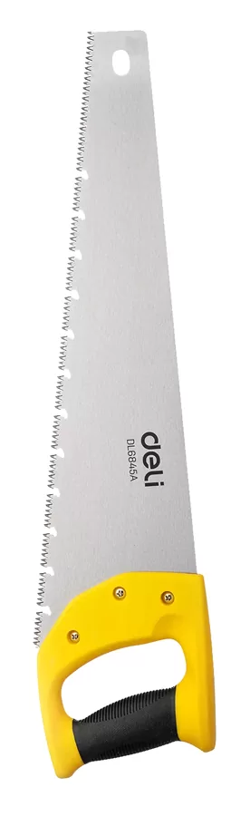 DELI πριόνι ξύλου DL6845A με εργονομική λαβή, 450mm, κίτρινο 3 DELI πριόνι ξύλου DL6845A με εργονομική λαβή, 450mm, κίτρινο