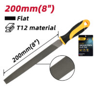 DELI λίμα πλατιά DL75108 με αντιολισθητική λαβή, μετάλλου, 200mm 2