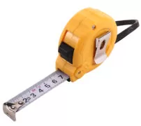 DELI μέτρο DL9005B, με κλείδωμα & clip ζώνης, 5m x 19mm 2