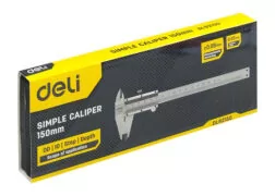 DELI παχύμετρο ακριβείας DL92150 με θήκη μεταφοράς, 150mm, ασημί 4