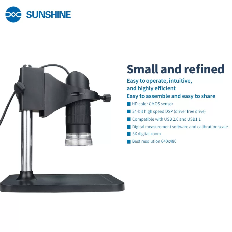 SUNSHINE ψηφιακό μικροσκόπιο DM-1000S, 50x-1000x, USB, LED 8 SUNSHINE ψηφιακό μικροσκόπιο DM-1000S, 50x-1000x, USB, LED - Image 6