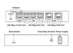 HIKVISION Managed switch DS-3E1106HP-EI, 4x PoE & 2x RJ45 ports, 100Mbps 7 HIKVISION Managed switch DS-3E1106HP-EI, 4x PoE & 2x RJ45 ports, 100Mbps 2