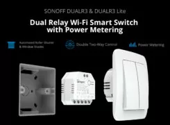 SONOFF smart διακόπτης DUALR3, 2-Gang, WiFi, 15A, λευκός 2