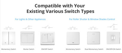 SONOFF smart διακόπτης DUALR3 Lite, 2-Gang, Wi-Fi, 15A, λευκός 3