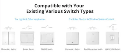 SONOFF smart διακόπτης DUALR3 Lite, 2-Gang, Wi-Fi, 15A, λευκός 3