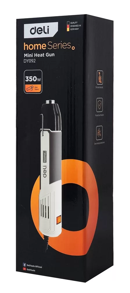 DELI πιστόλι θερμού αέρα DY092, 350W, 230/400 °C 5 DELI πιστόλι θερμού αέρα DY092, 350W, 230/400 °C - Image 3