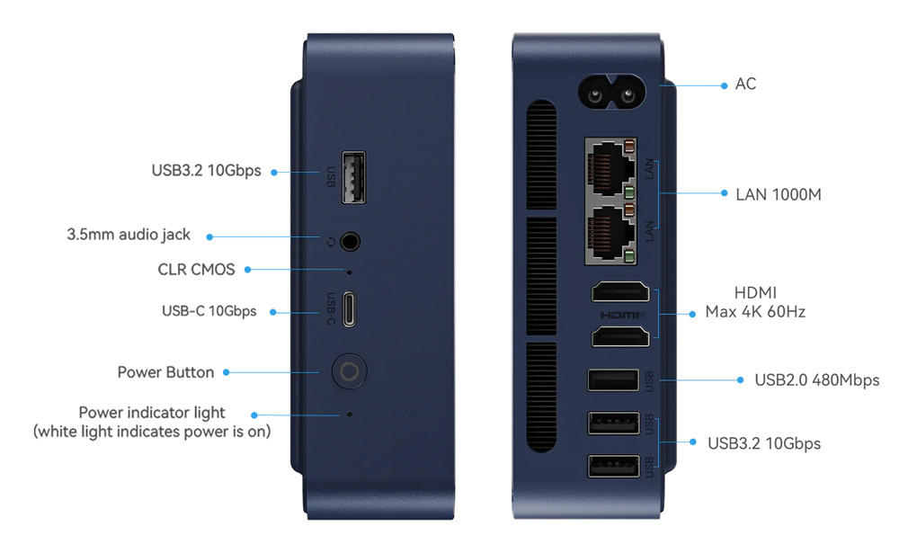 BEELINK mini PC EQ14, Intel N150, 16GB, 500GB M.2, Windows 11 Pro 7 BEELINK mini PC EQ14, Intel N150, 16GB, 500GB M.2, Windows 11 Pro - Image 5