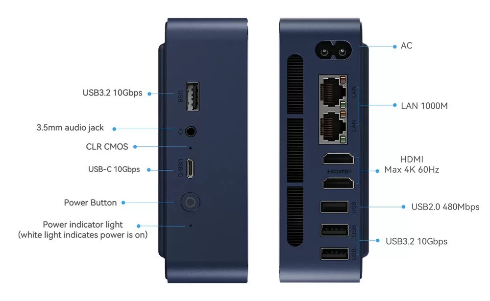 BEELINK mini PC EQ14, Intel N150, 16GB, 500GB M.2, Windows 11 Pro 7 BEELINK mini PC EQ14, Intel N150, 16GB, 500GB M.2, Windows 11 Pro - Image 5