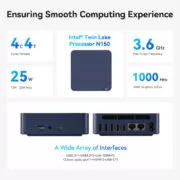 BEELINK mini PC EQ14, Intel N150, 16GB, 500GB M.2, Windows 11 Pro 24 BEELINK mini PC EQ14, Intel N150, 16GB, 500GB M.2, Windows 11 Pro 9