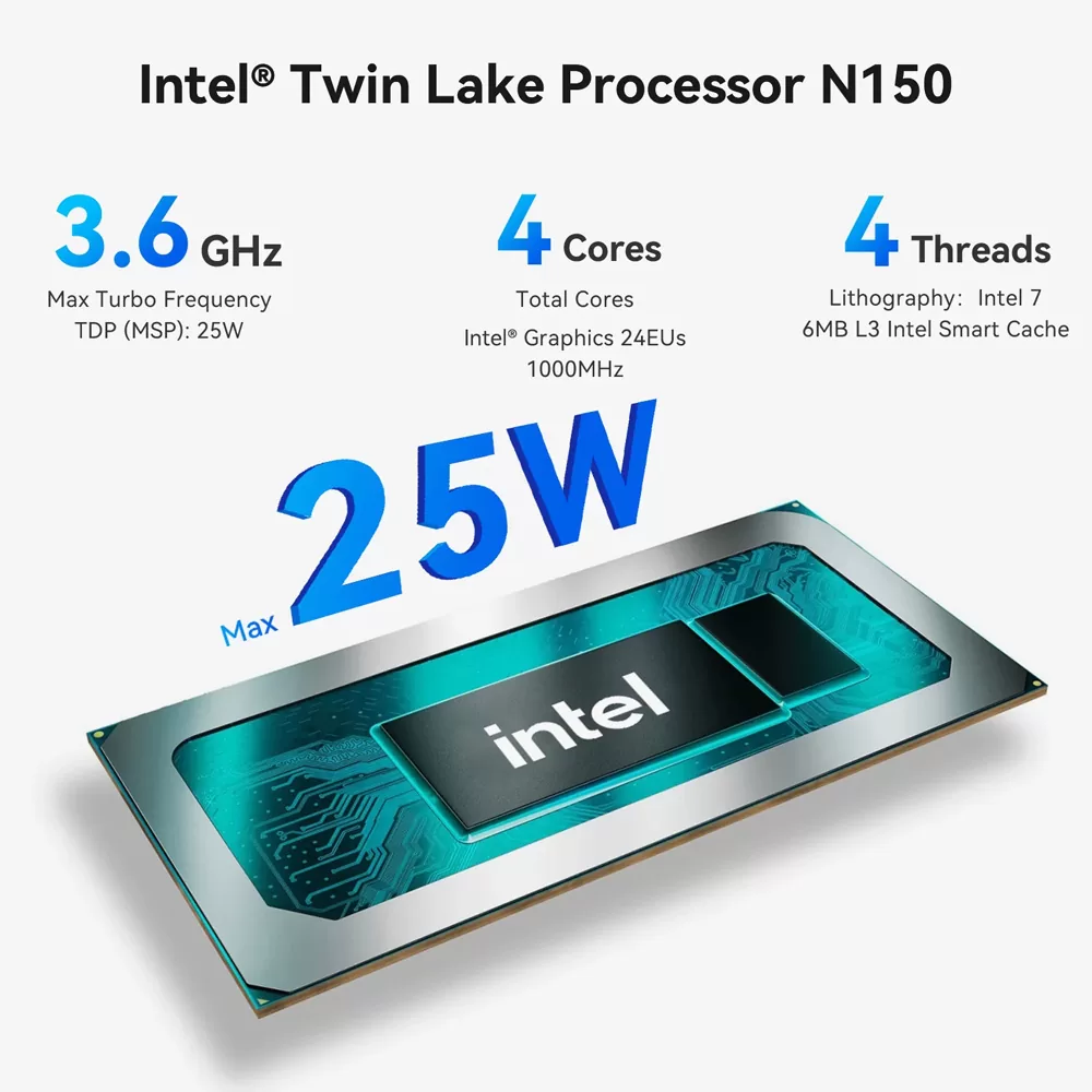 BEELINK mini PC EQ14, Intel N150, 16GB, 500GB M.2, Windows 11 Pro 12 BEELINK mini PC EQ14, Intel N150, 16GB, 500GB M.2, Windows 11 Pro - Image 10