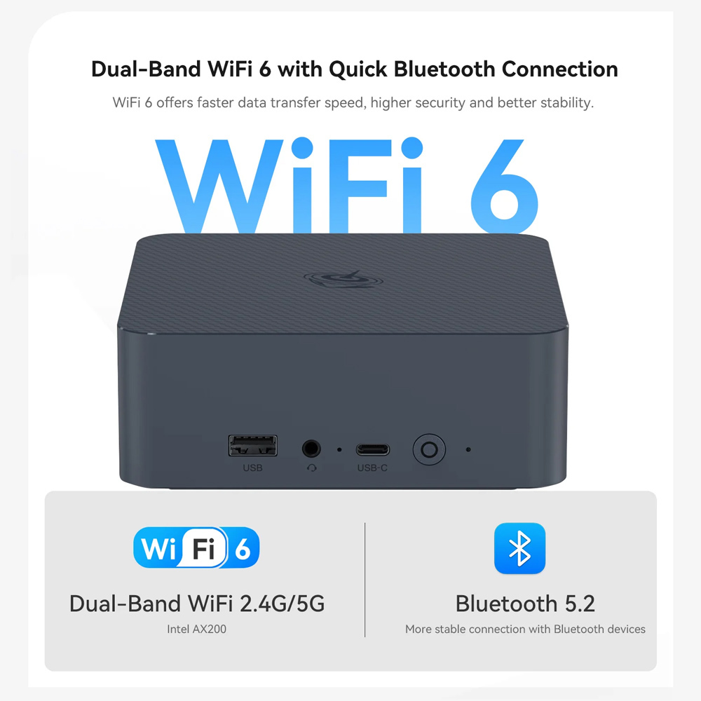 BEELINK mini PC EQi12, Intel i5-12450H, 16GB, 500GB M.2, Windows 11 Pro 5 BEELINK mini PC EQi12, Intel i5-12450H, 16GB, 500GB M.2, Windows 11 Pro - Image 3