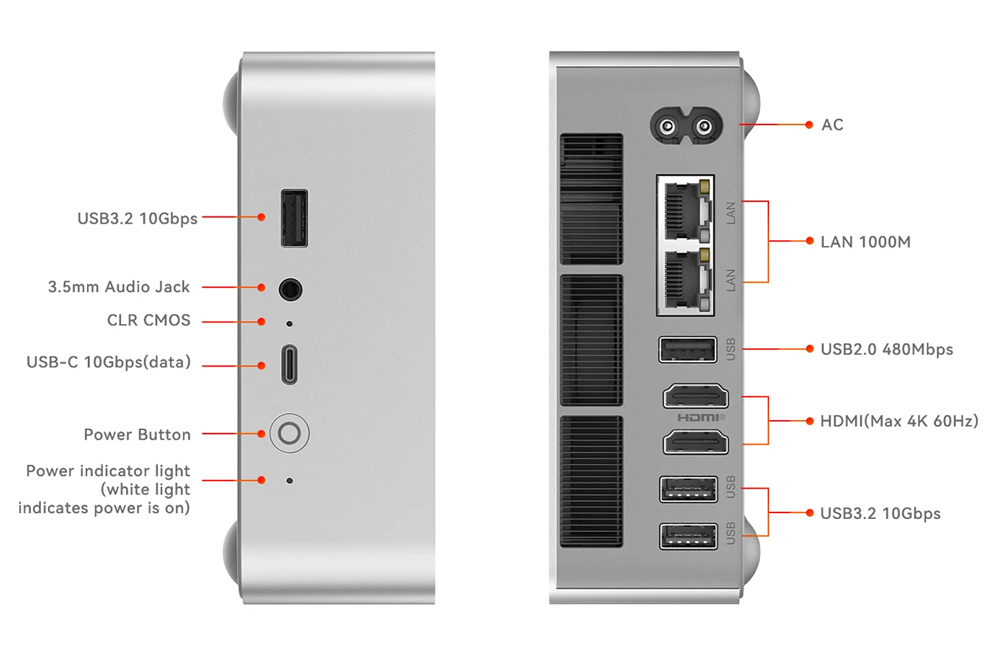 BEELINK mini PC EQi13 Pro, Intel i5-13500H, 32GB, 500GB M.2, Windows 11 Pro 6 BEELINK mini PC EQi13 Pro, Intel i5-13500H, 32GB, 500GB M.2, Windows 11 Pro - Image 4