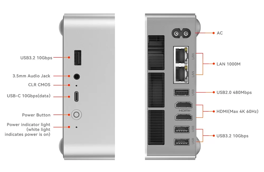 BEELINK mini PC EQi13 Pro, Intel i5-13500H, 32GB, 500GB M.2, Windows 11 Pro 6 BEELINK mini PC EQi13 Pro, Intel i5-13500H, 32GB, 500GB M.2, Windows 11 Pro - Image 4