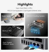 BEELINK mini PC EQR6, AMD Ryzen 9 6900HX, 24GB, 500GB M.2, Windows 11 Pro 16 BEELINK mini PC EQR6, AMD Ryzen 9 6900HX, 24GB, 500GB M.2, Windows 11 Pro 4