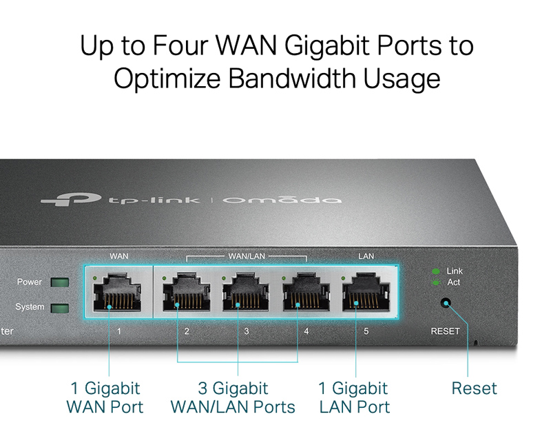 TP-LINK Gigabit VPN router ER605, 5x Ethernet port, Ver 1.0 6 TP-LINK Gigabit VPN router ER605, 5x Ethernet port, Ver 1.0 - Image 4
