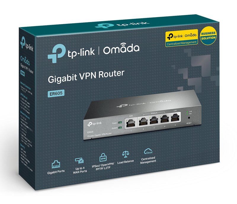 TP-LINK Gigabit VPN router ER605, 5x Ethernet port, Ver 1.0 7 TP-LINK Gigabit VPN router ER605, 5x Ethernet port, Ver 1.0 - Image 5