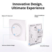 SONOFF θήκη για smart διακόπτη ERBS, πλαστική, λευκή 2