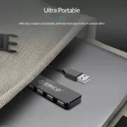 ORICO USB hub FL01, 4x θυρών, USB 2.0, 480Mbps, USB σύνδεση, μαύρο 3