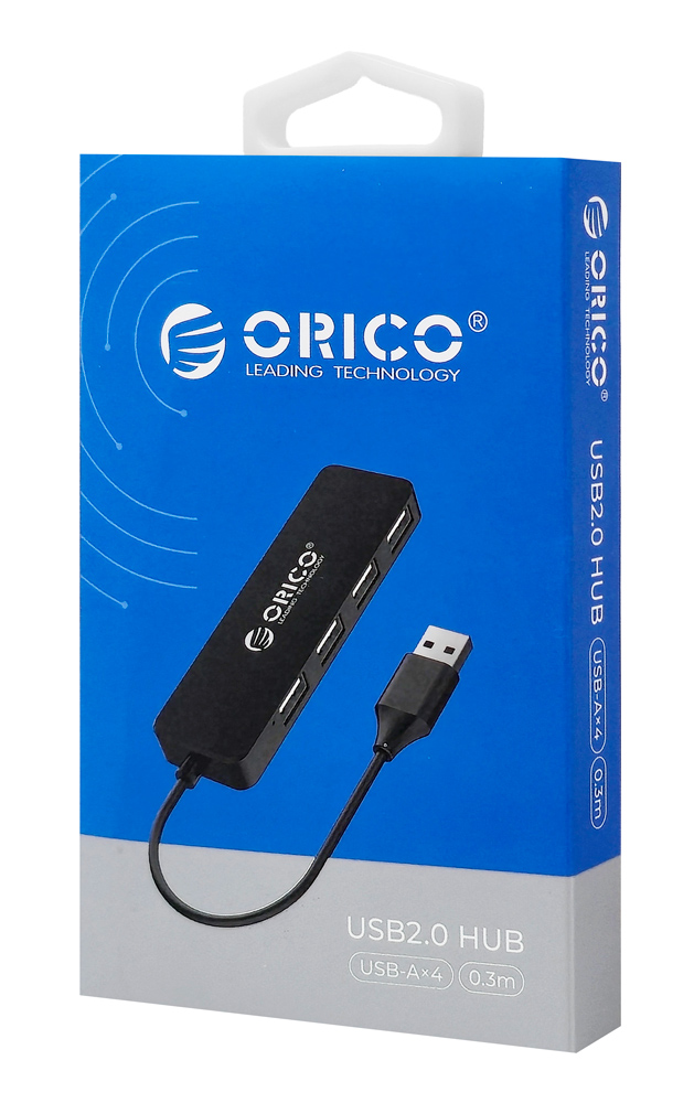 ORICO USB hub FL01, 4x θυρών, USB 2.0, 480Mbps, USB σύνδεση, μαύρο 6 ORICO USB hub FL01, 4x θυρών, USB 2.0, 480Mbps, USB σύνδεση, μαύρο - Image 4