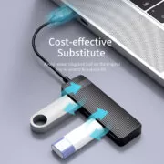 ORICO USB hub FL02, 4x θυρών, USB 2.0, 480Mbps, USB σύνδεση, μαύρο 2