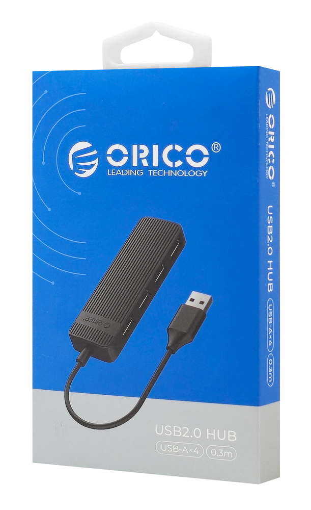 ORICO USB hub FL02, 4x θυρών, USB 2.0, 480Mbps, USB σύνδεση, μαύρο 5 ORICO USB hub FL02, 4x θυρών, USB 2.0, 480Mbps, USB σύνδεση, μαύρο - Image 3