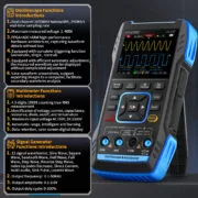 FNIRSI 3 σε 1 παλμογράφος/πολύμετρο/signal generator χειρός 2C53T, επαναφορτιζόμενο 6