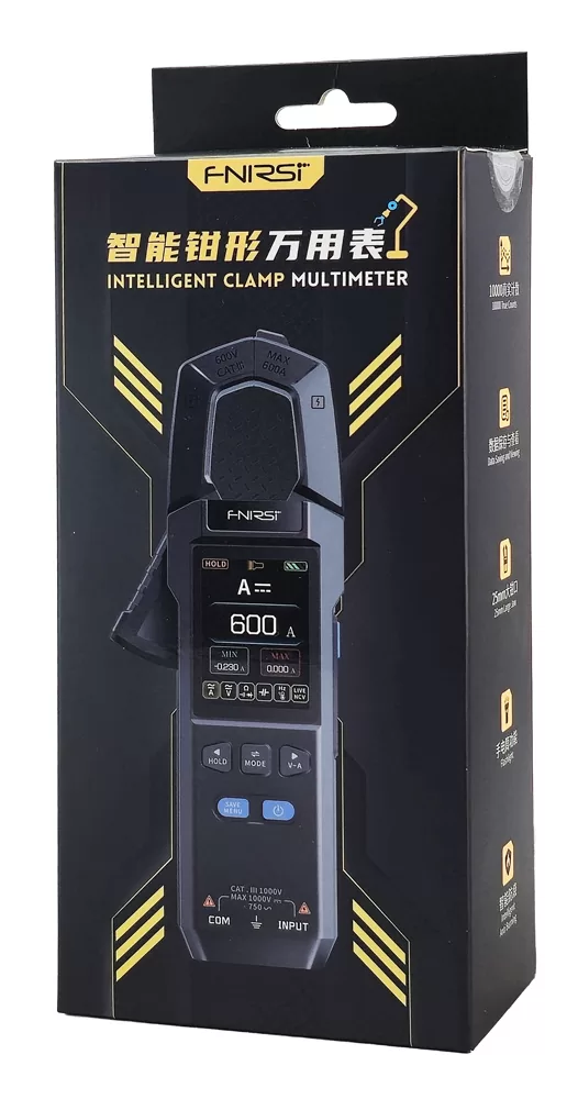 FNIRSI ψηφιακή αμπεροτσιμπίδα/πολύμετρο DMC-100, 600A AC/DC, NCV, True RMS, επαναφορτιζόμενη 11 FNIRSI ψηφιακή αμπεροτσιμπίδα/πολύμετρο DMC-100, 600A AC/DC, NCV, True RMS, επαναφορτιζόμενη - Image 9