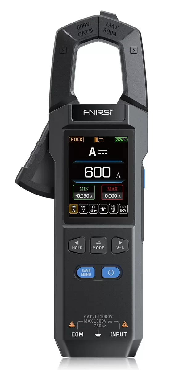 FNIRSI ψηφιακή αμπεροτσιμπίδα/πολύμετρο DMC-100, 600A AC/DC, NCV, True RMS, επαναφορτιζόμενη 3 FNIRSI ψηφιακή αμπεροτσιμπίδα/πολύμετρο DMC-100, 600A AC/DC, NCV, True RMS, επαναφορτιζόμενη