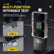 FNIRSI USB tester φόρτισης FNAC-28, USB & USB-C 2