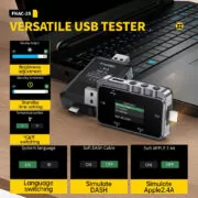 FNIRSI USB tester φόρτισης FNAC-28, USB & USB-C 5