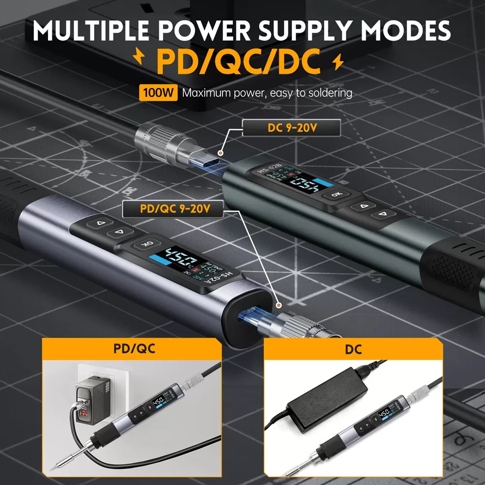 FNIRSI κολλητήρι HS-02B, 100W, 100~450 °C 5 FNIRSI κολλητήρι HS-02B, 100W, 100~450 °C - Image 3