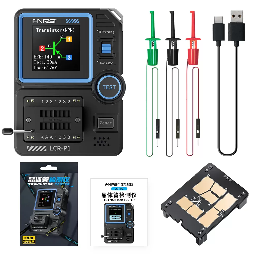 FNIRSI transistor tester LCR-P1, επαναφορτιζόμενο 11 FNIRSI transistor tester LCR-P1, επαναφορτιζόμενο - Image 9