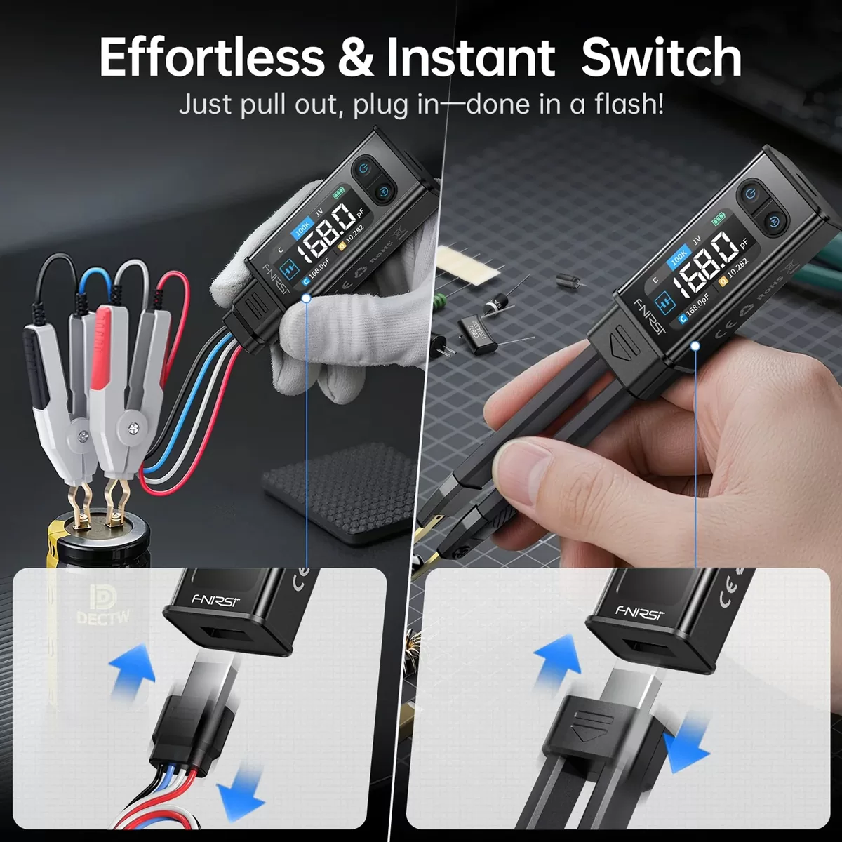 FNIRSI ψηφιακό LCR/ESR tester LCR-ST2 Plus, επαναφορτιζόμενο 4 FNIRSI ψηφιακό LCR/ESR tester LCR-ST2 Plus, επαναφορτιζόμενο - Image 2