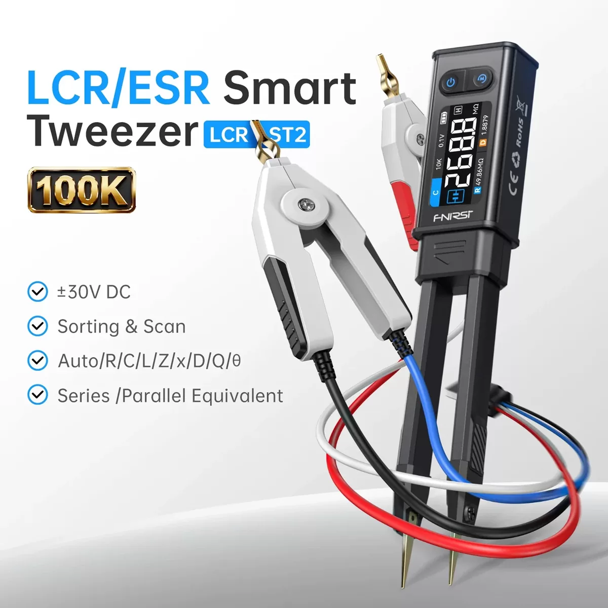 FNIRSI ψηφιακό LCR/ESR tester LCR-ST2 Plus, επαναφορτιζόμενο 7 FNIRSI ψηφιακό LCR/ESR tester LCR-ST2 Plus, επαναφορτιζόμενο - Image 5