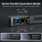 FNIRSI ψηφιακό LCR/ESR tester LCR-ST2 Plus, επαναφορτιζόμενο 7