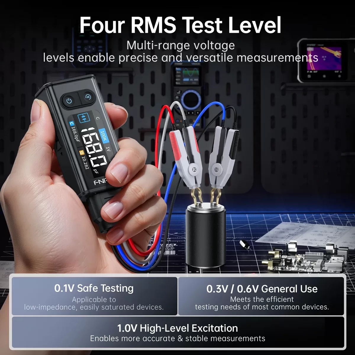 FNIRSI ψηφιακό LCR/ESR tester LCR-ST2 Plus, επαναφορτιζόμενο 12 FNIRSI ψηφιακό LCR/ESR tester LCR-ST2 Plus, επαναφορτιζόμενο - Image 10