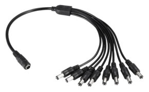 FOLKSAFE splitter DC1F8M, 1 θηλυκό σε 8 αρσενικά, 5.5x2.1mm, 4τμχ 1 FOLKSAFE splitter DC1F8M, 1 θηλυκό σε 8 αρσενικά, 5.5x2.1mm, 4τμχ