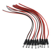 FOLKSAFE καλώδιο FS-DCPIGTAIL-M με αρσενικό βύσμα 5.5x2.1mm, 10τμχ 2 FOLKSAFE καλώδιο FS-DCPIGTAIL-M με αρσενικό βύσμα 5.5x2.1mm, 10τμχ 1