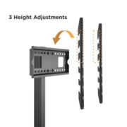 BRATECK βάση τηλεόρασης δαπέδου FS32-46, 37-75", έως 40kg, με ράφι 11 BRATECK βάση τηλεόρασης δαπέδου FS32-46, 37-75", έως 40kg, με ράφι 3