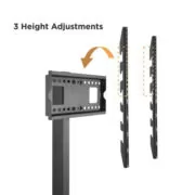BRATECK βάση τηλεόρασης δαπέδου FS32-46, 37-75", έως 40kg, με ράφι 3