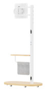 BRATECK βάση τηλεόρασης δαπέδου FS54-22T-02W, 17-43", έως 15kg, με ράφι & ροδάκια, λευκή 14 BRATECK βάση τηλεόρασης δαπέδου FS54-22T-02W, 17-43", έως 15kg, με ράφι & ροδάκια, λευκή 6