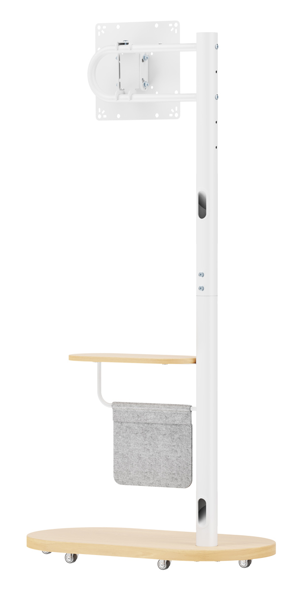 BRATECK βάση τηλεόρασης δαπέδου FS54-22T-02W, 17-43", έως 15kg, με ράφι & ροδάκια, λευκή 8 BRATECK βάση τηλεόρασης δαπέδου FS54-22T-02W, 17-43", έως 15kg, με ράφι & ροδάκια, λευκή - Image 6