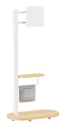 BRATECK βάση τηλεόρασης δαπέδου FS54-22T-02W, 17-43", έως 15kg, με ράφι & ροδάκια, λευκή 2 BRATECK βάση τηλεόρασης δαπέδου FS54-22T-02W, 17-43", έως 15kg, με ράφι & ροδάκια, λευκή 1