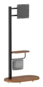 BRATECK βάση τηλεόρασης δαπέδου FS54-22T-02W, 17-43", έως 15kg, με ράφι & ροδάκια, μαύρη 2 BRATECK βάση τηλεόρασης δαπέδου FS54-22T-02W, 17-43", έως 15kg, με ράφι & ροδάκια, μαύρη 1