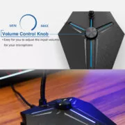 CMTECK επιτραπέζιο μικρόφωνο G006Plus με εύκαμπτο βραχίονα, omnidirectional, USB, μαύρο 3