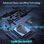 CMTECK επιτραπέζιο μικρόφωνο G006Plus με εύκαμπτο βραχίονα, omnidirectional, USB, μαύρο 4