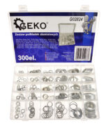 GEKO σετ αλουμινένιες ροδέλες G02824, διάφορα μεγέθη, 300τμχ 1